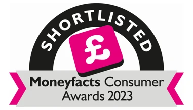 Shortlisted for Moneyfacts 2023 award