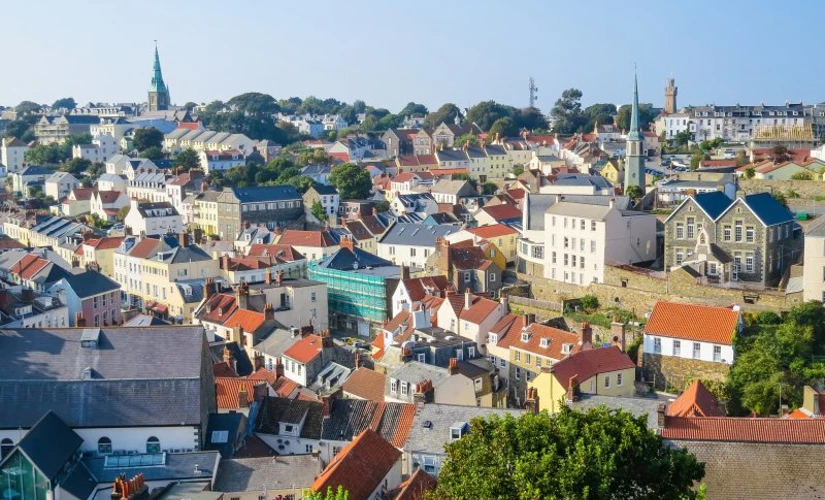 Aerial View Of The Saint Peter Port