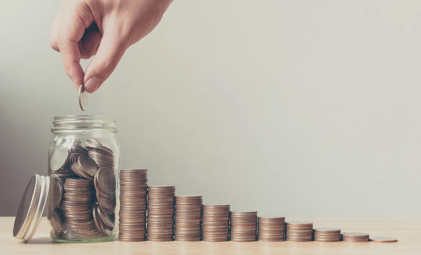 coins in jar