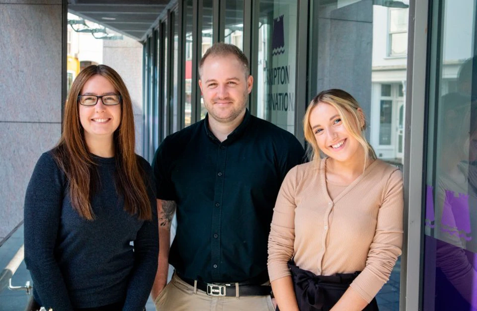 people smiling in Skipton office