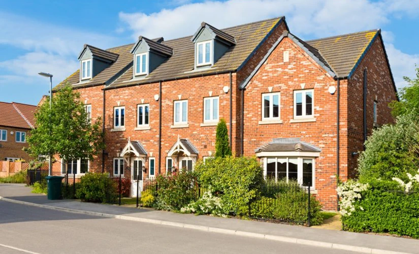 Houses on a UK street