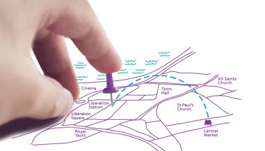 Jersey office move map