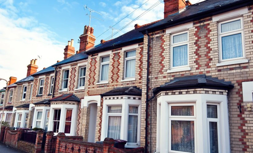 UK homes on long street