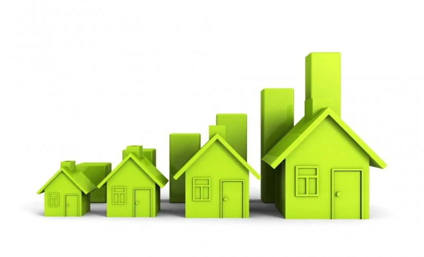 Green house models in increasing bar chart