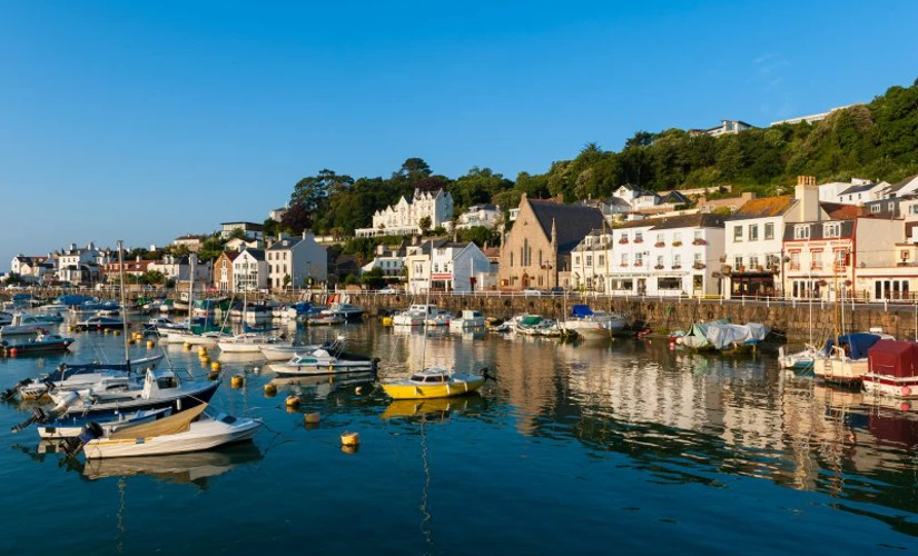 small harbour on a sunny day