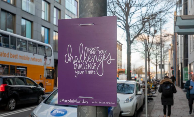 Purple Monday Signs