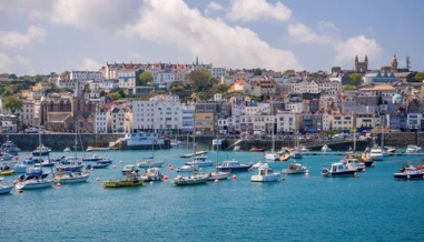 small harbour on a sunny day