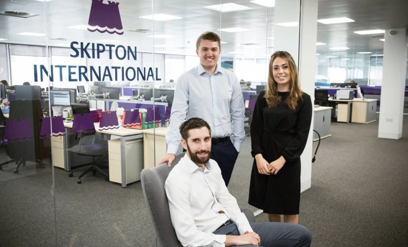 people smiling in Skipton office